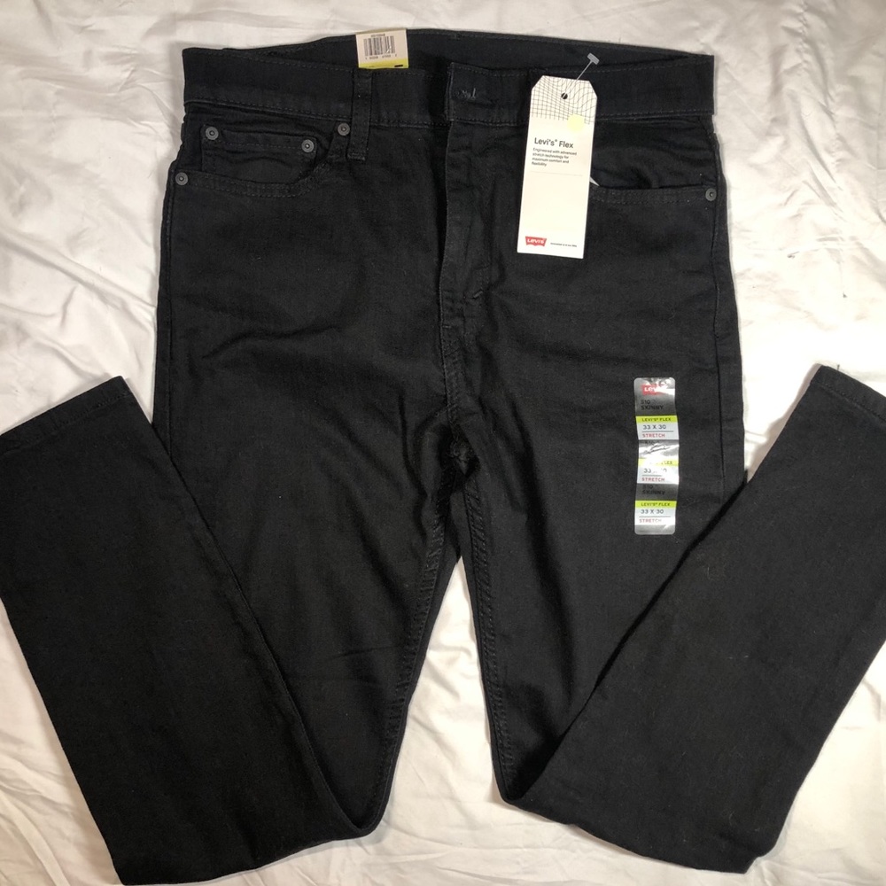 Men’s black ripped skinny jeans